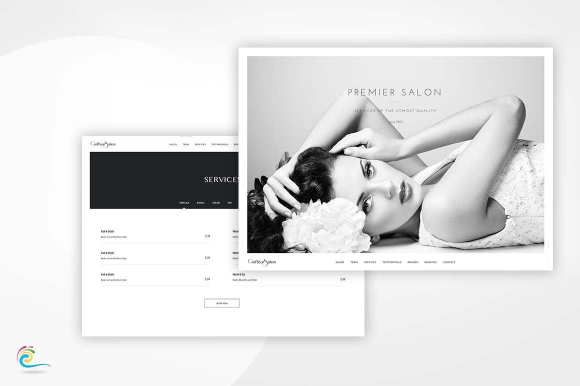 Coiffeur Salon - Classy and Elegant Retail Template